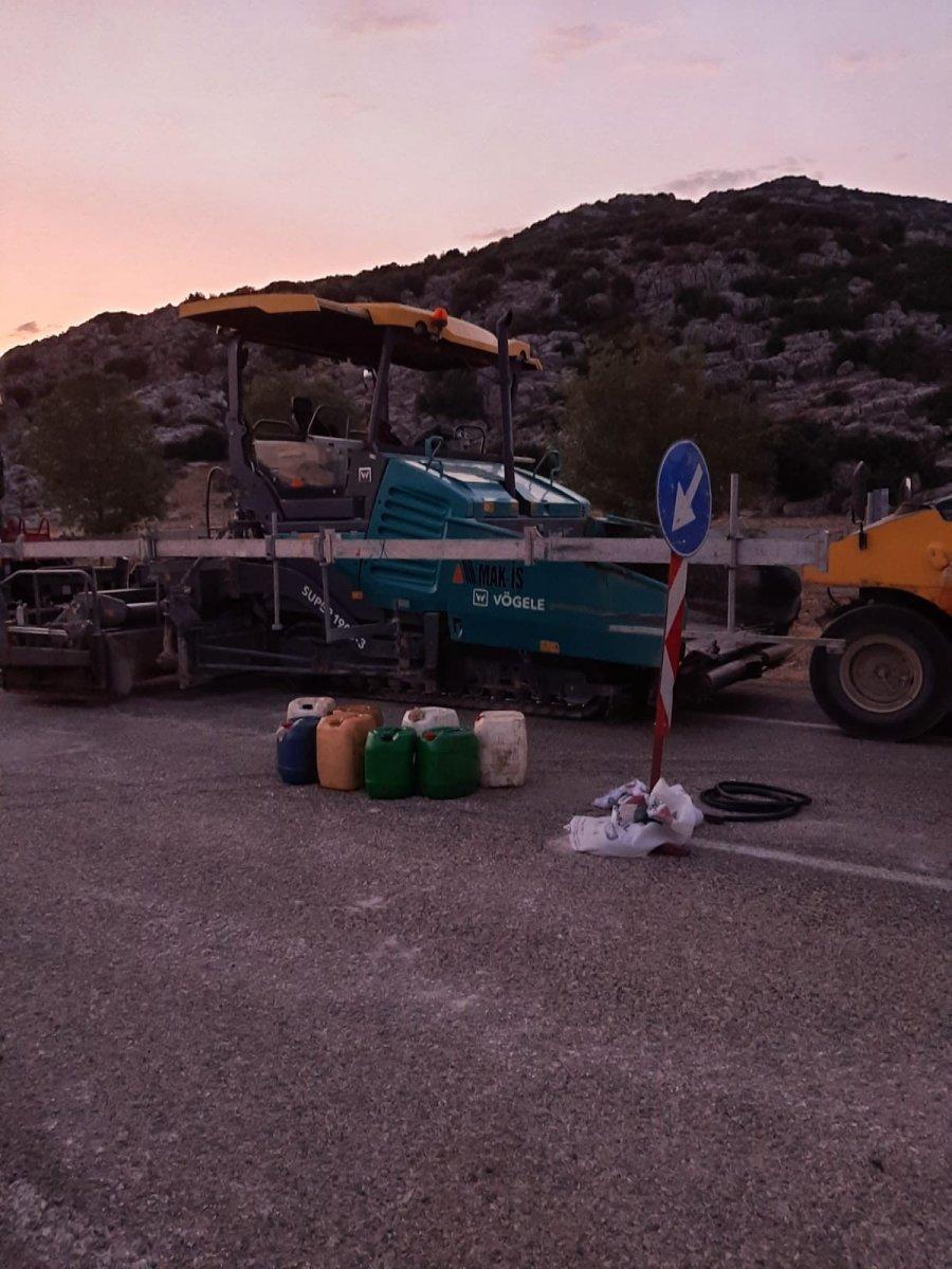 Antalya'da mazot hırsızlığına suçüstü: 2 gözaltı