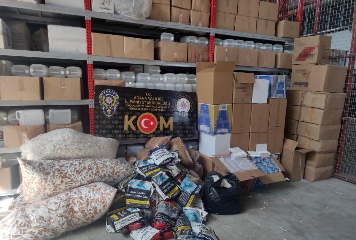Adana’da kaçak tütün operasyonu: 4 gözaltı