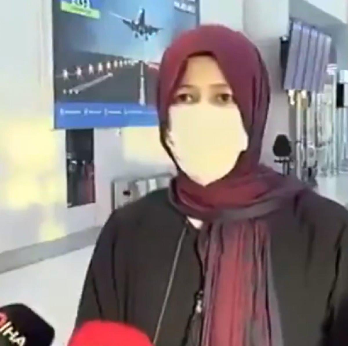 Afganistan'dan tahliye edilen kadın Taliban'ı övdü