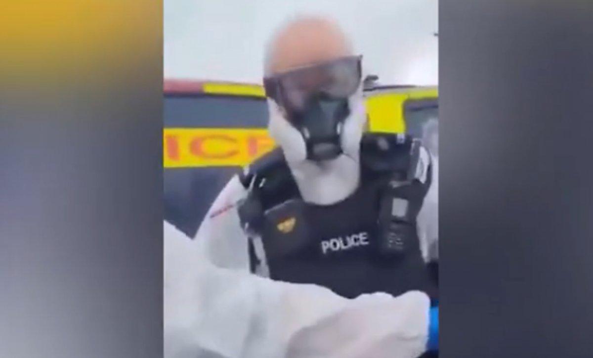 Karantinaya girmek istemeyen İrlandalı zorla götürüldü