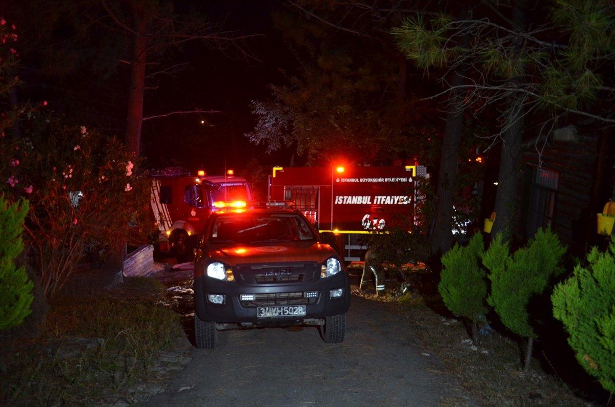 İstanbul'da kamp alanında yangın çıktı
