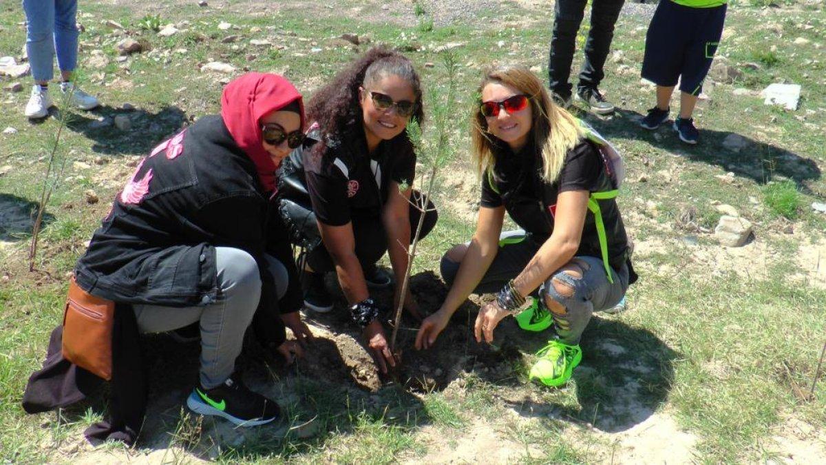Kayseri'de duyarlı motosikletçilerden sosyal farkındalık projesi