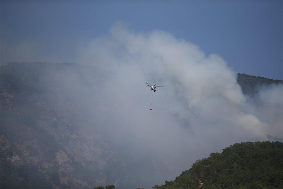 Kaz Dağları'nda orman yangını