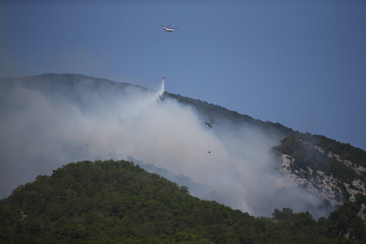 Kaz Dağları'nda orman yangını