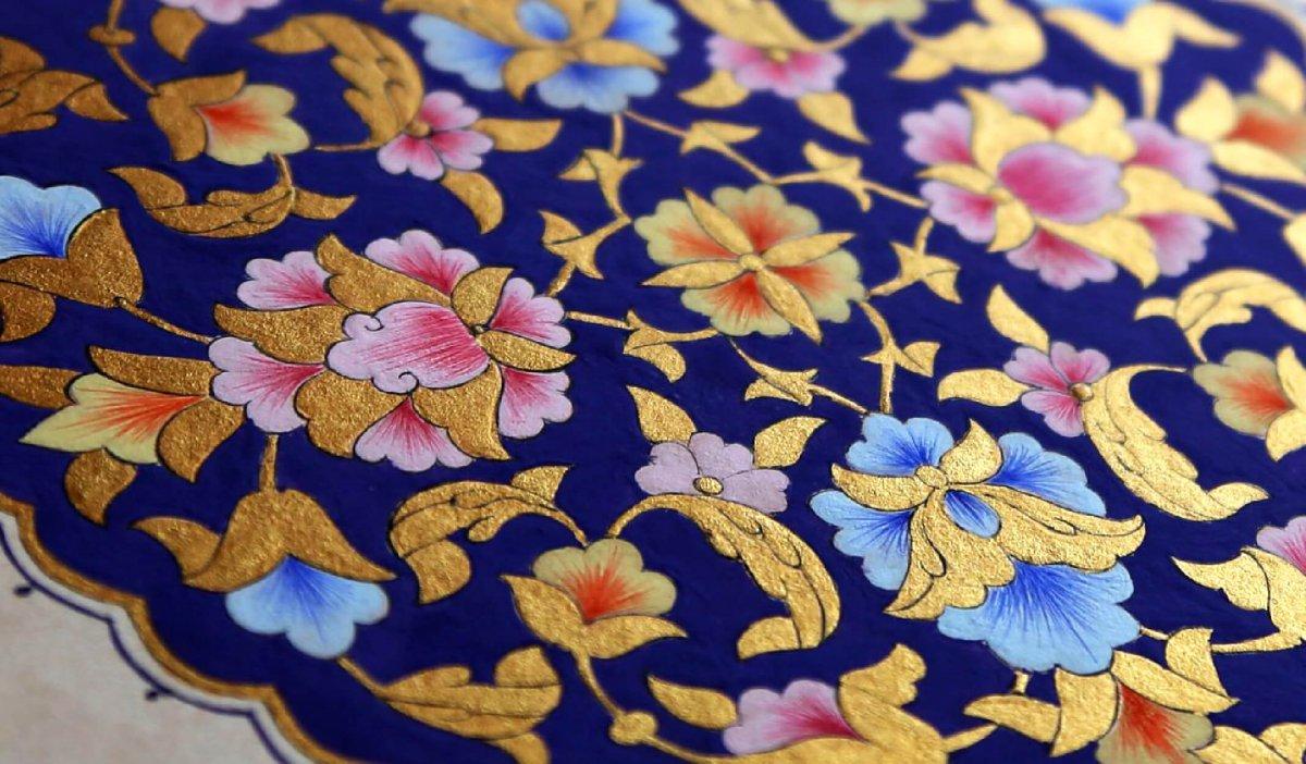 Altınla nakış nakış işlenen sanat: Tezhip