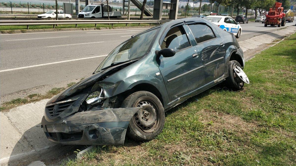 Samsun’da otomobil kanala düştü: 1 yaralı