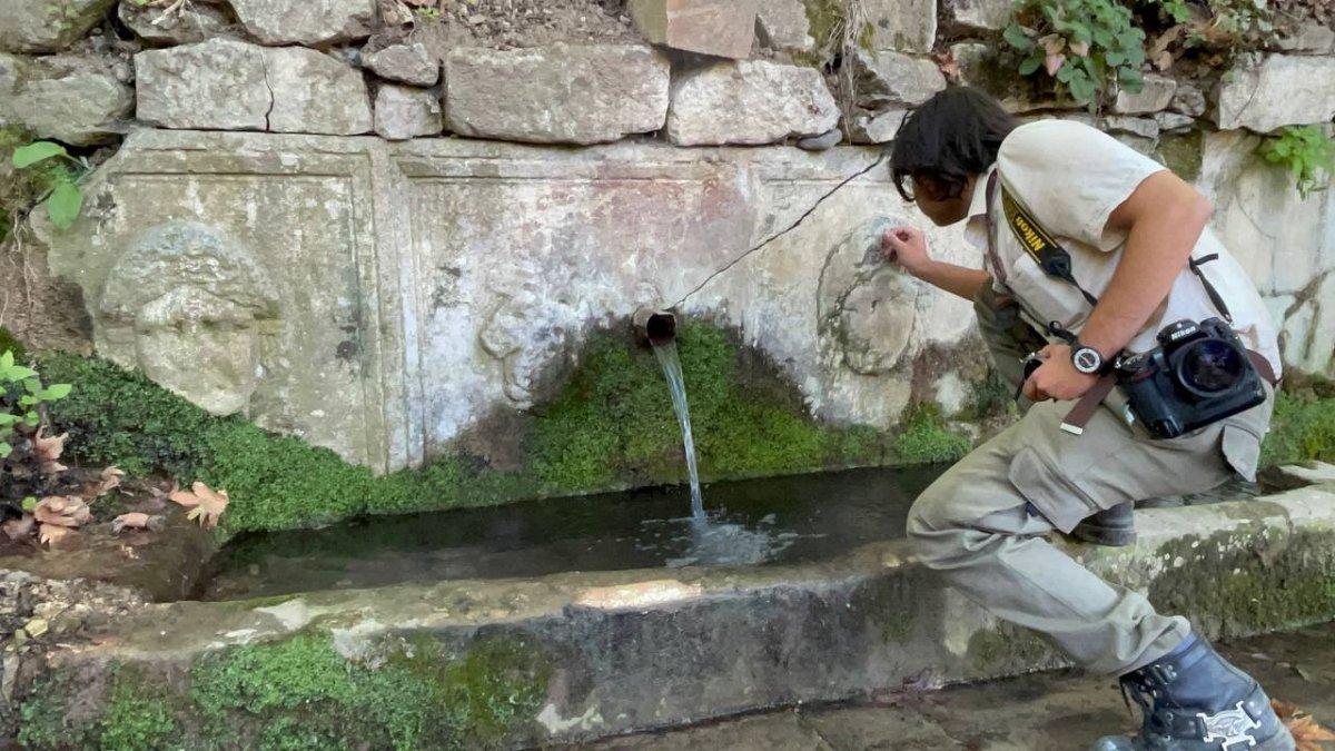 Bursa’da Roma döneminden kalan lahit, çeşme olarak kullanılıyor