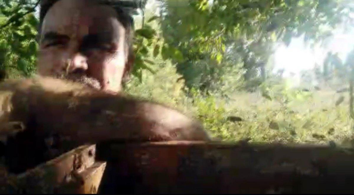 Kayseri'de korkusuz arıcı görenleri şaşırtıyor