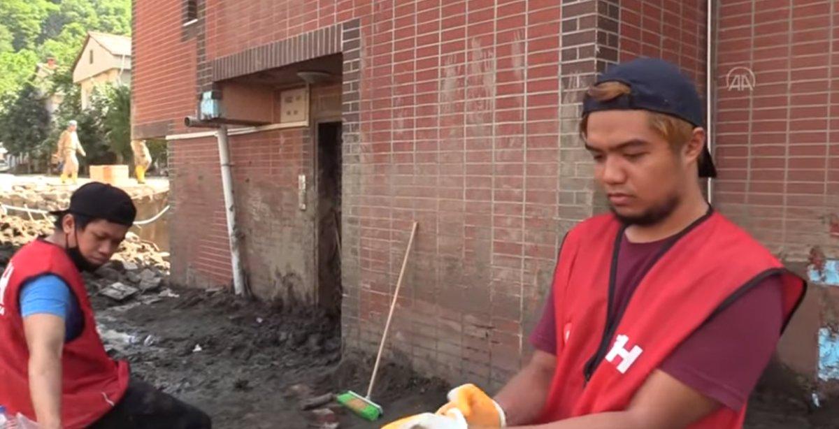 Türkiye'de eğitim alan yabancı öğrenciler Bozkurt'a yardıma gitti