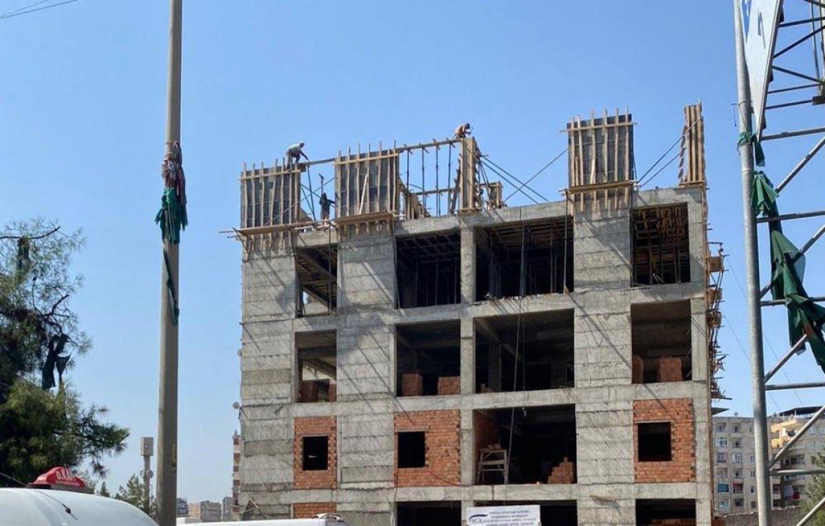 Diyarbakır’da inşaat işçileri tehlikeye davet çıkardı
