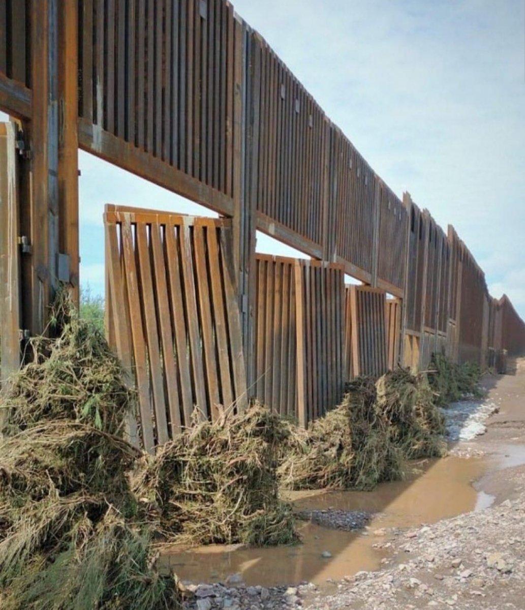 Trump'ın Arizona'da yaptırdığı duvar yıkıldı