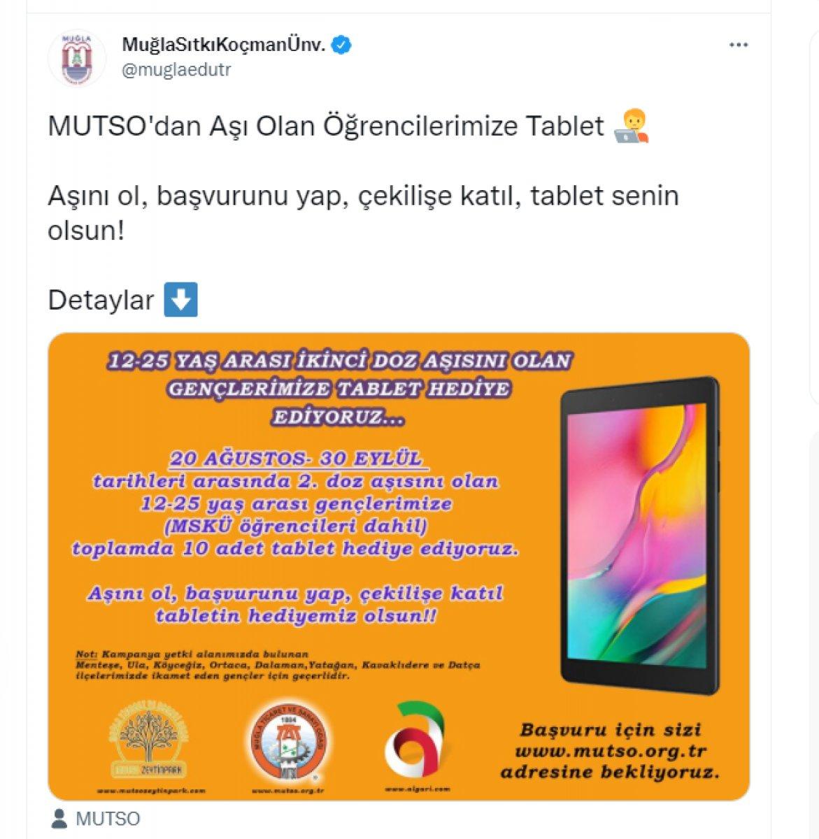 Aşı olan öğrencilerine tablet veriyor! O üniversiteden teşvik kararı...