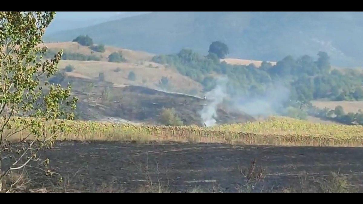 Bursa'da tarla yangınına giden orman itfaiyesi kaza yaptı