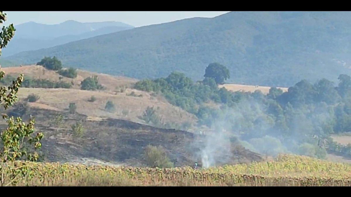 Bursa'da tarla yangınına giden orman itfaiyesi kaza yaptı