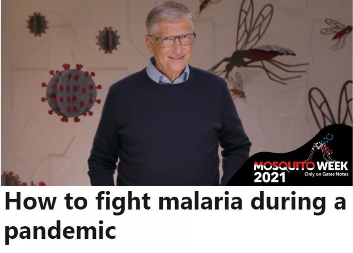 Bill Gates'ten sıtmayla nasıl mücadele edilir yazısı