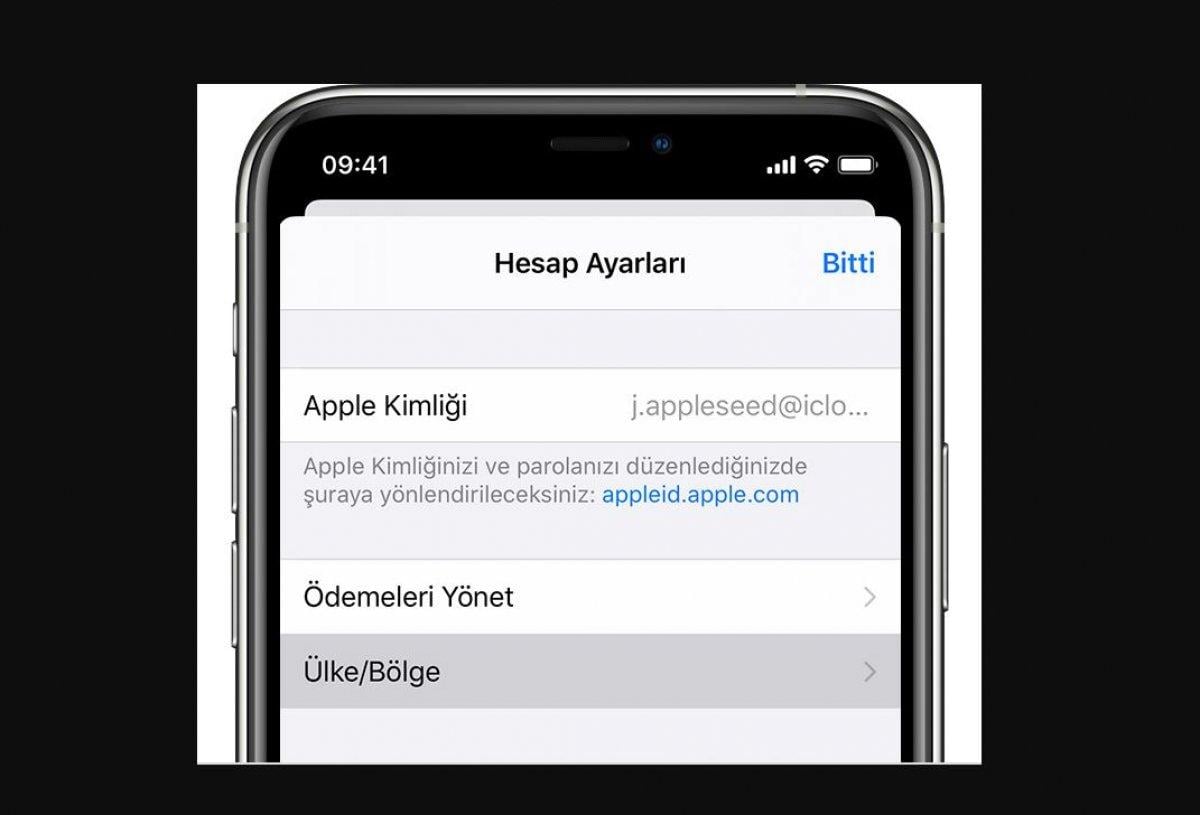 iphone bölge değiştirme