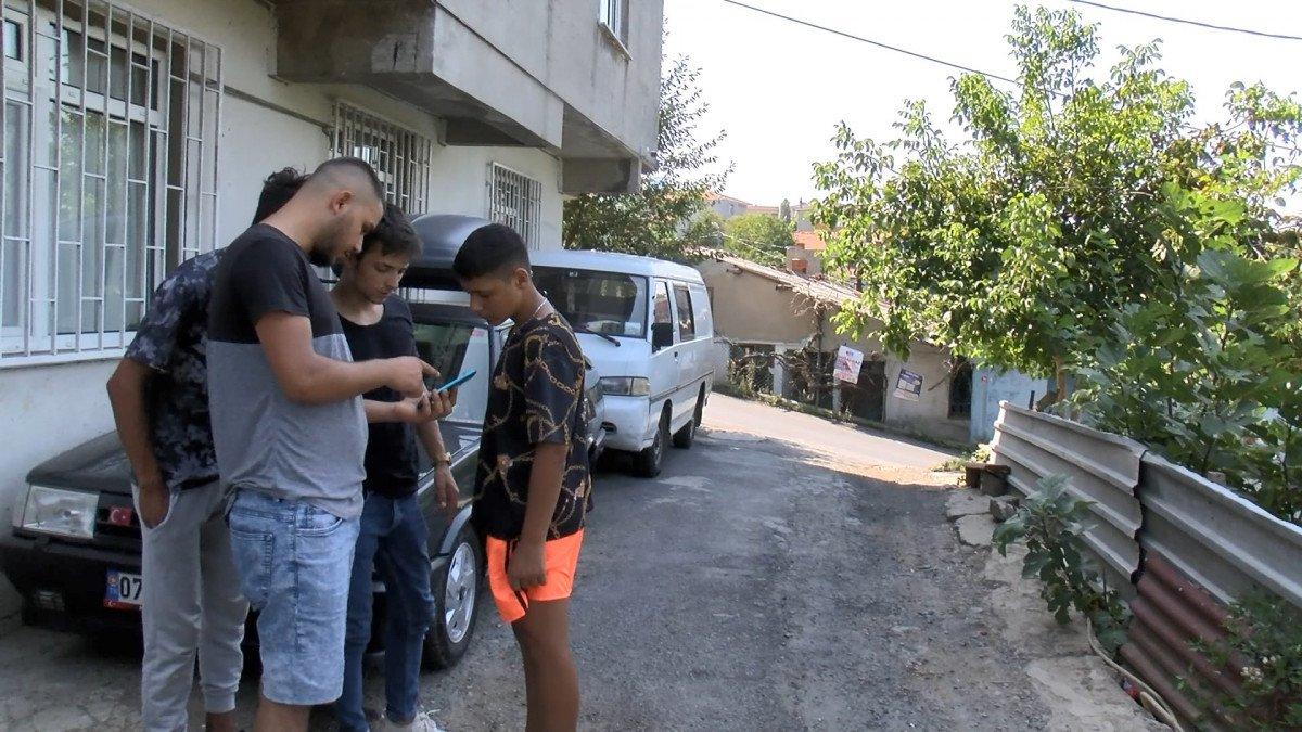 Sarıyer’de arabanın motorunu çalınma anları kamerada