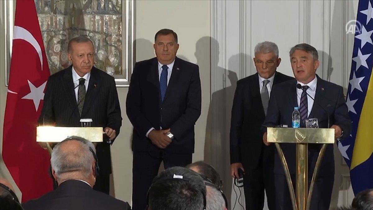 Cumhurbaşkanı Erdoğan, Bosna Hersek'te konuştu