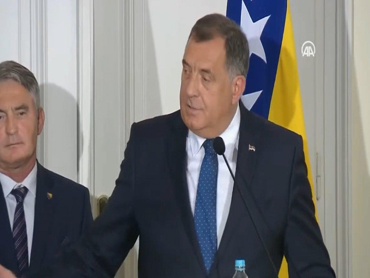 Bosna Hersek Devlet Başkanlığı Konseyi Başkanı Dodik'in Cumhurbaşkanı Erdoğan'a güveni