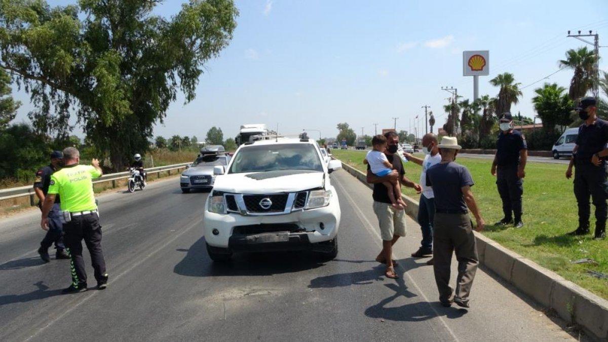 Antalya'da meydana gelen kazada 1 kişi yaralandı