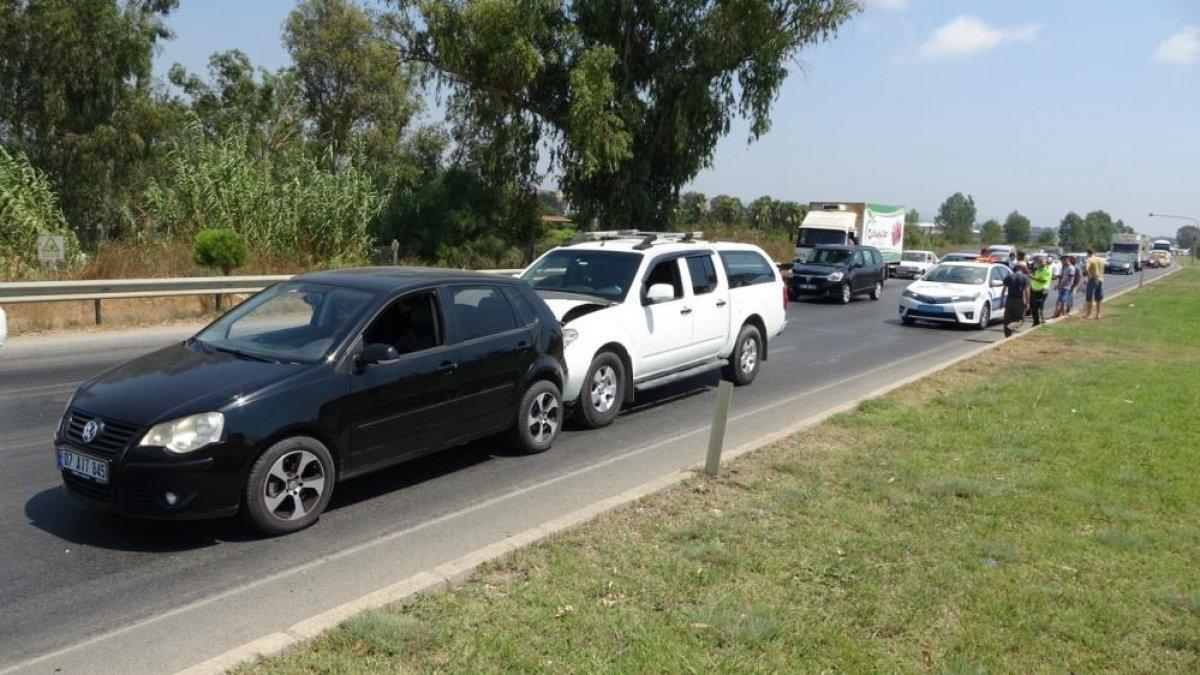 Antalya'da meydana gelen kazada 1 kişi yaralandı