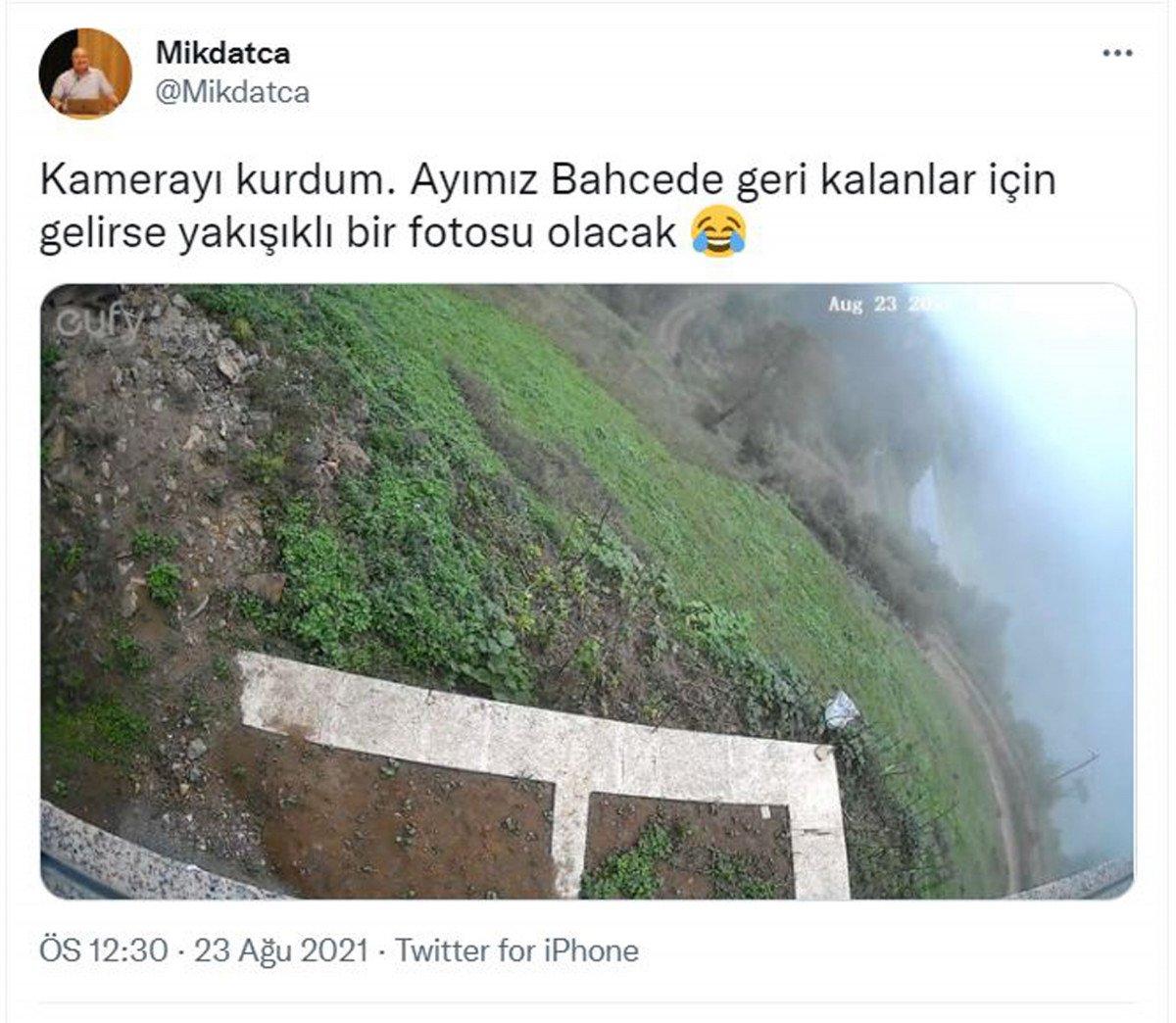 Trabzon’da tatil yapan İTÜ’lü öğretim üyesinin ayı ile başı dertte