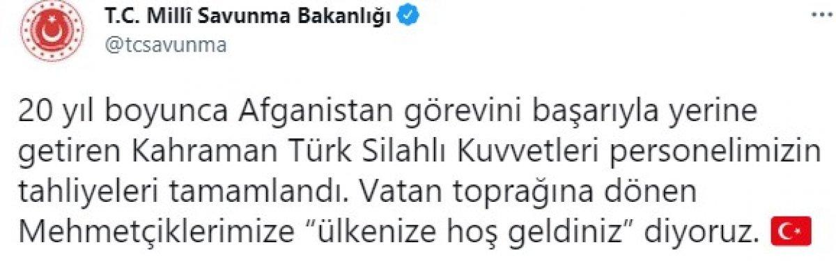 Afganistan'daki Mehmetçik yurda döndü