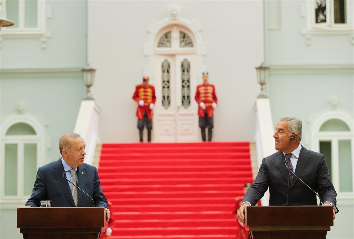 Cumhurbaşkanı Erdoğan'ın Karadağ'daki basın toplantısı konuşması