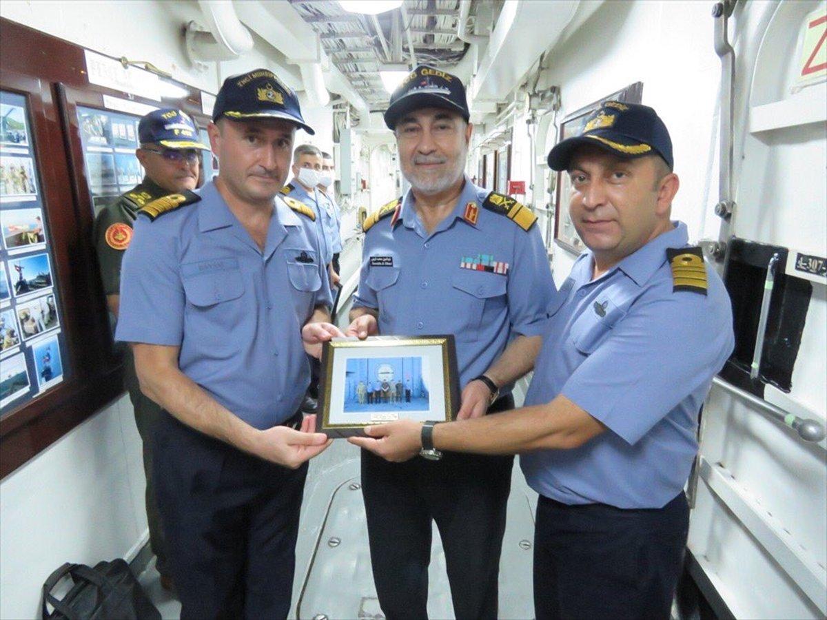 Libya Genelkurmay Başkanı Haddad'dan TCG Gediz'e ziyaret