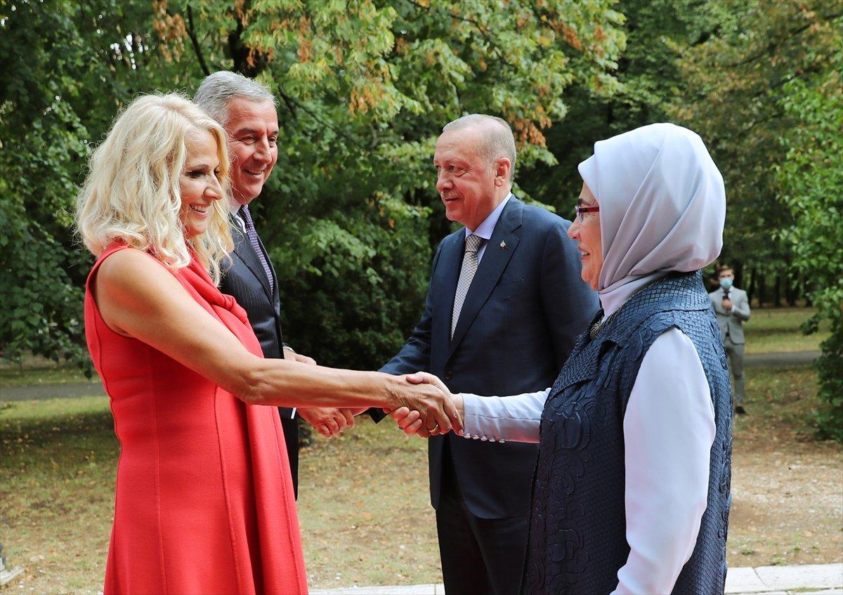 Cumhurbaşkanı Erdoğan Karadağ'da