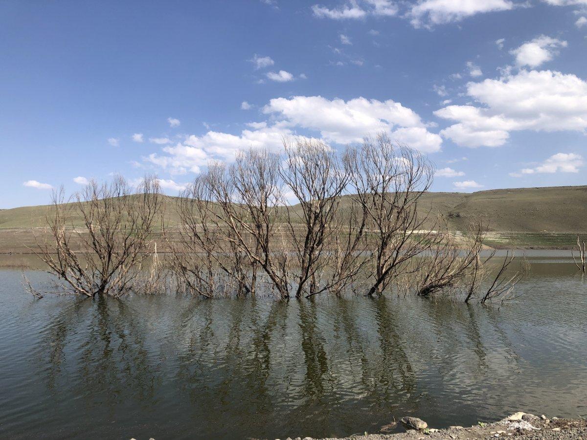 Kars’ta baraj suyu çekildi