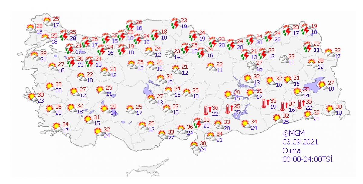 Marmara ve Karadeniz için kuvvetli yağış uyarısı