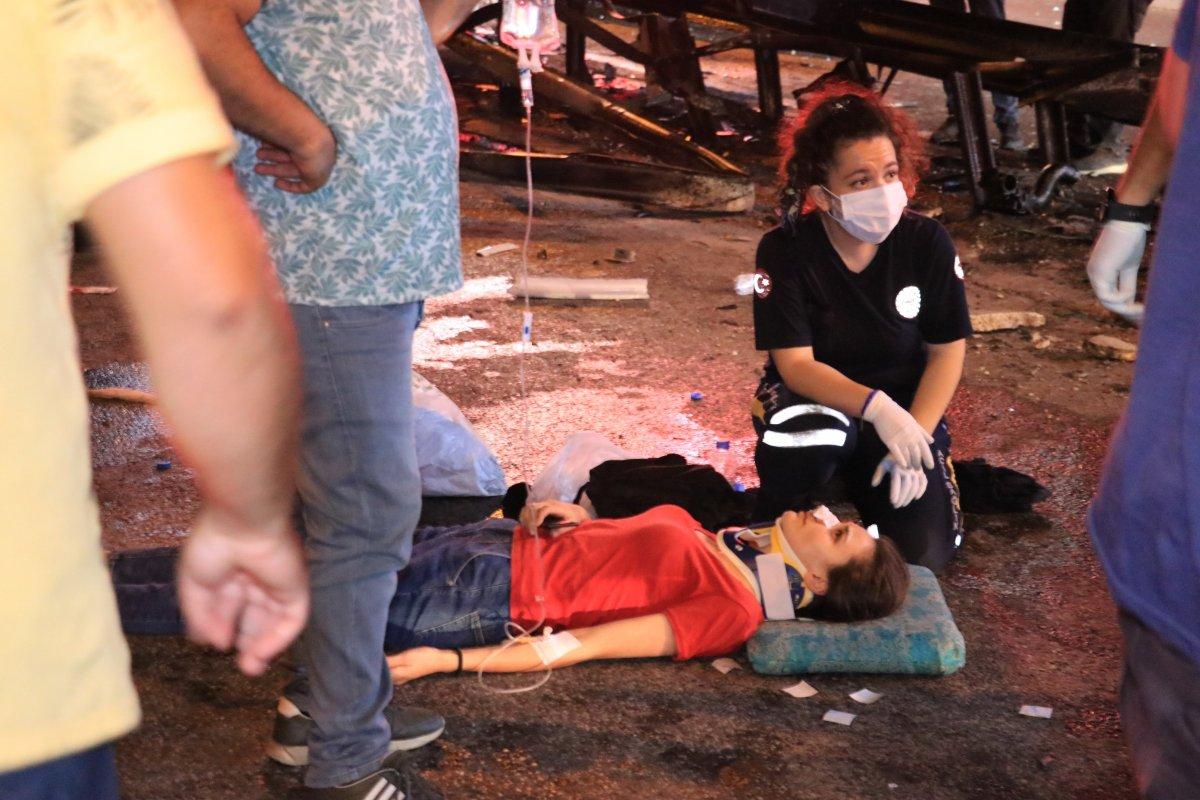 Kocaeli'de 7 işçinin yaralandığı kazanın görüntüleri ortaya çıktı