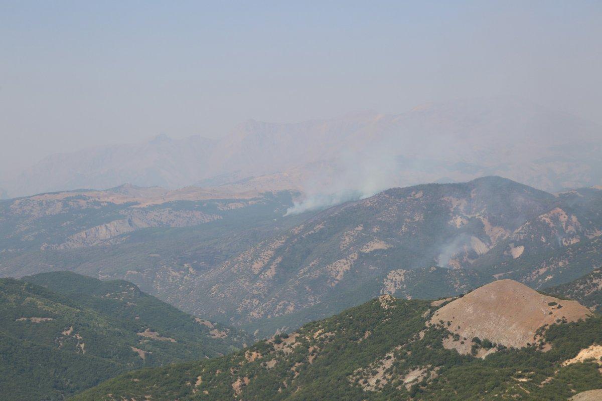 Tunceli’de, yangınlar kontrol altında