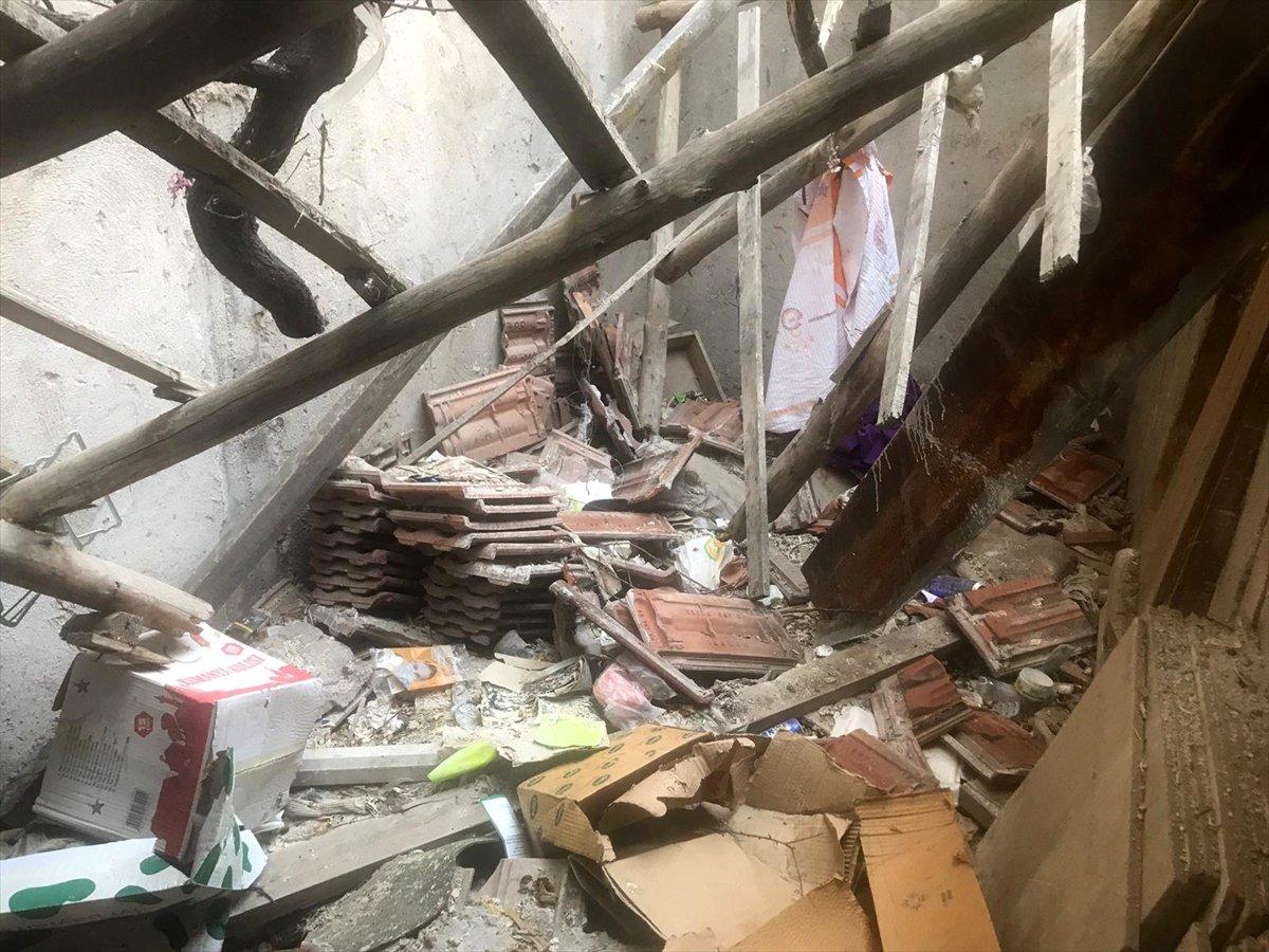 Aksaray’da çarşafla pencereden inen genç kız, kömürlüğe düştü