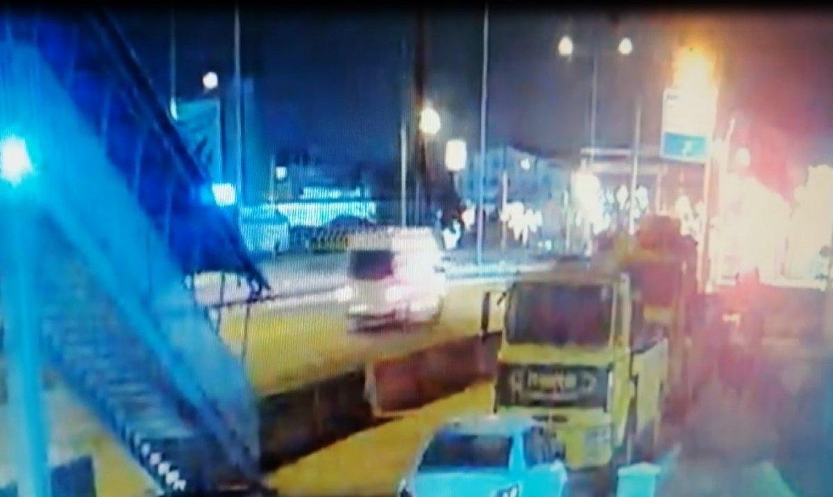 Kocaeli'de 7 işçinin yaralandığı kazanın görüntüleri ortaya çıktı