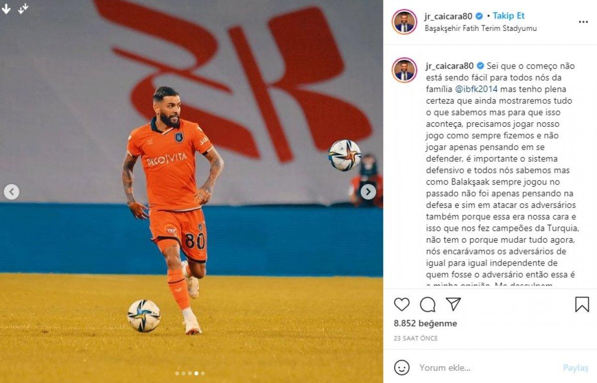 Başakşehir'de Caicara kadro dışı bırakıldı