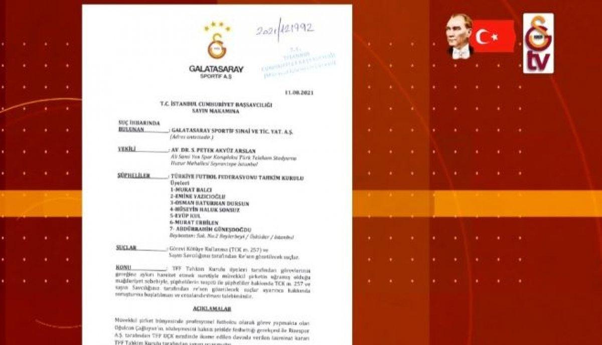 Galatasaray'dan Tahir Kıran'a cevap