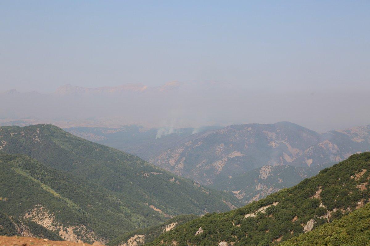 Tunceli’de, yangınlar kontrol altında