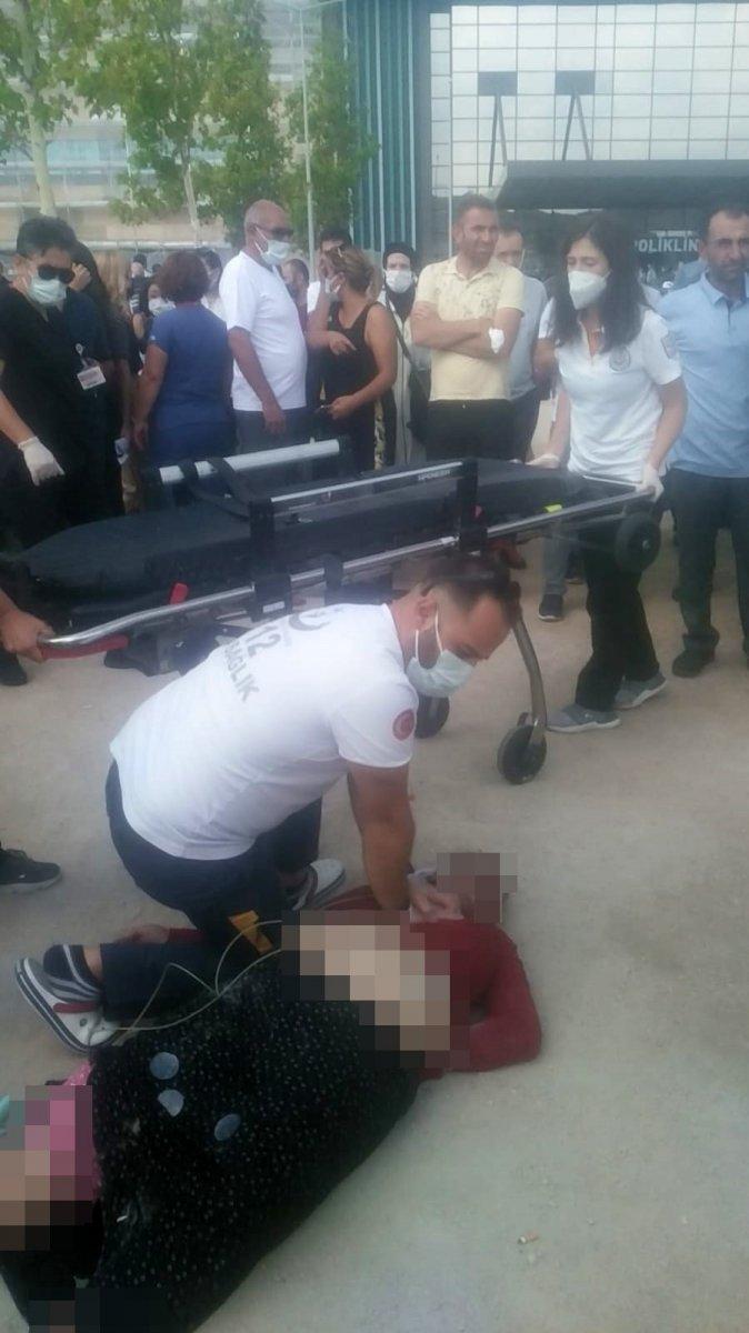 Bursa’da, hastane bahçesinde kalp krizi geçiren kadın öldü