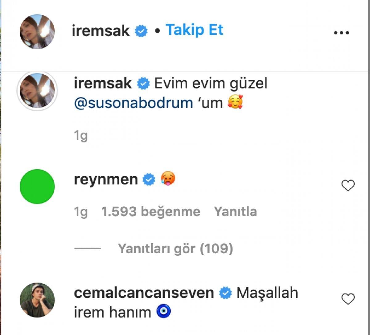 İrem Sak bikinili pozunu paylaştı