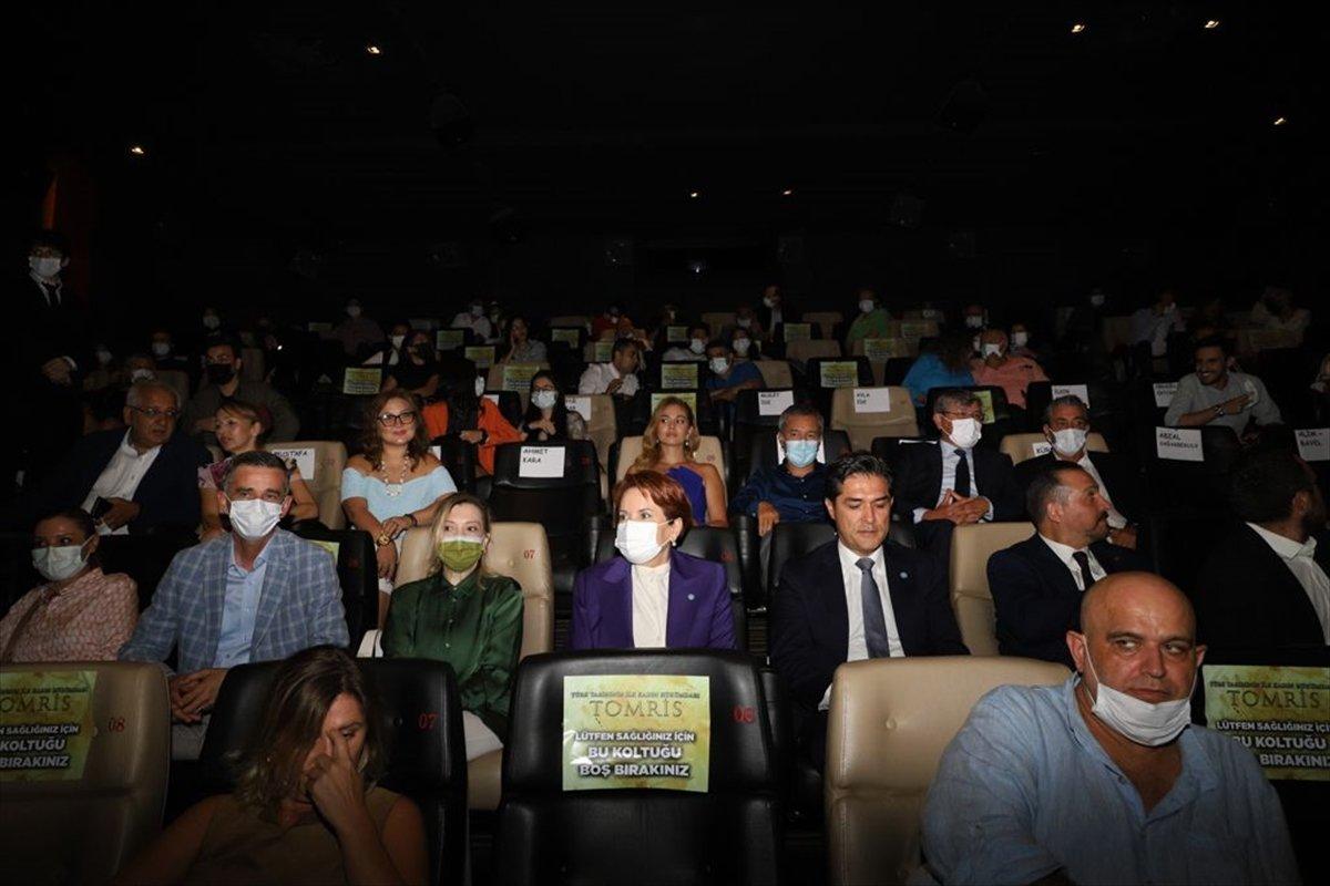 İYİ Parti Genel Başkanı Meral Akşener, Tomris Hatun filminin galasında
