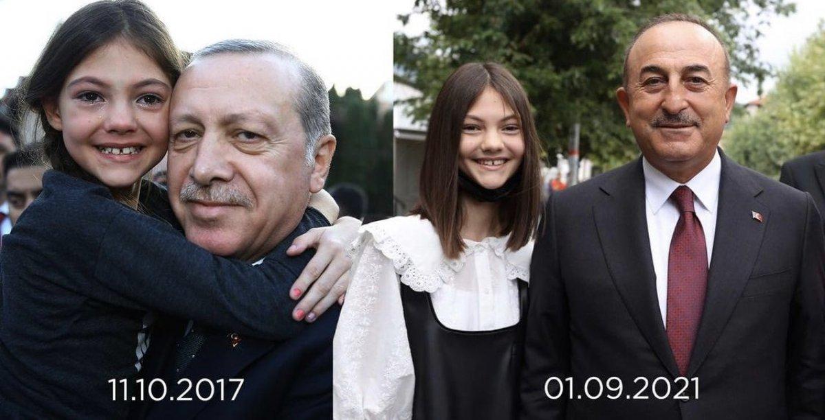 Sırbistan'da Cumhurbaşkanı Erdoğan'ın boynuna sarılan küçük Mina, büyüdü