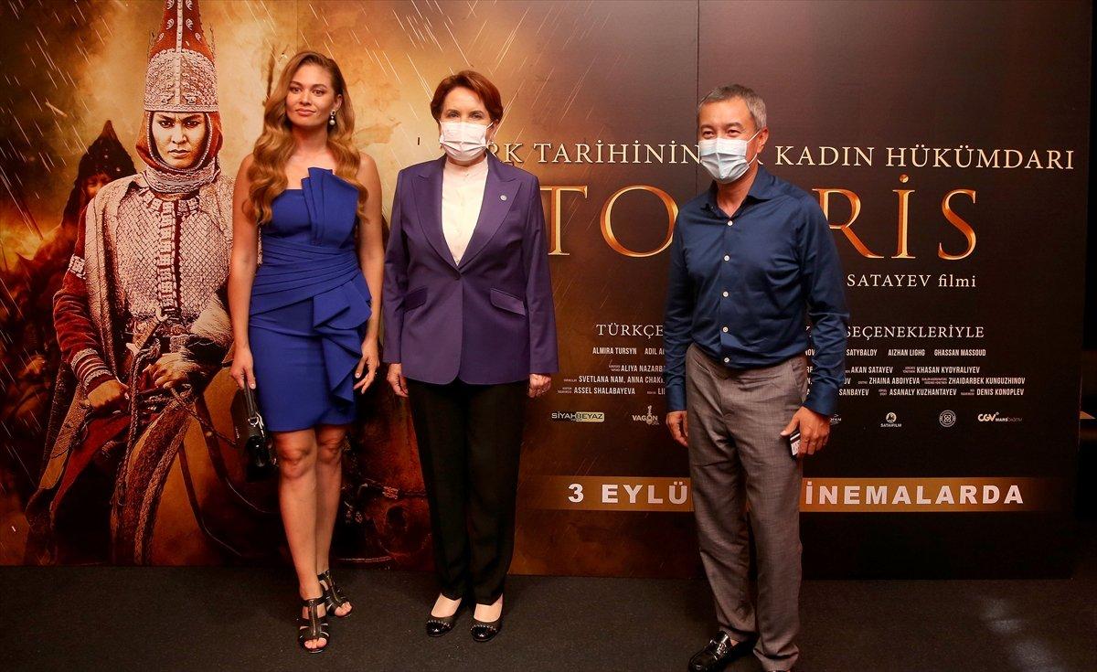 İYİ Parti Genel Başkanı Meral Akşener, Tomris Hatun filminin galasında