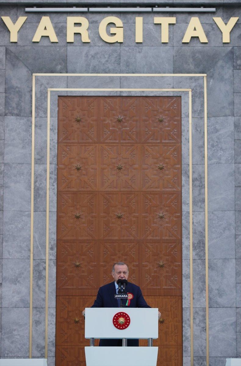 Cumhurbaşkanı Erdoğan, yeni adli yıl açılış töreninde