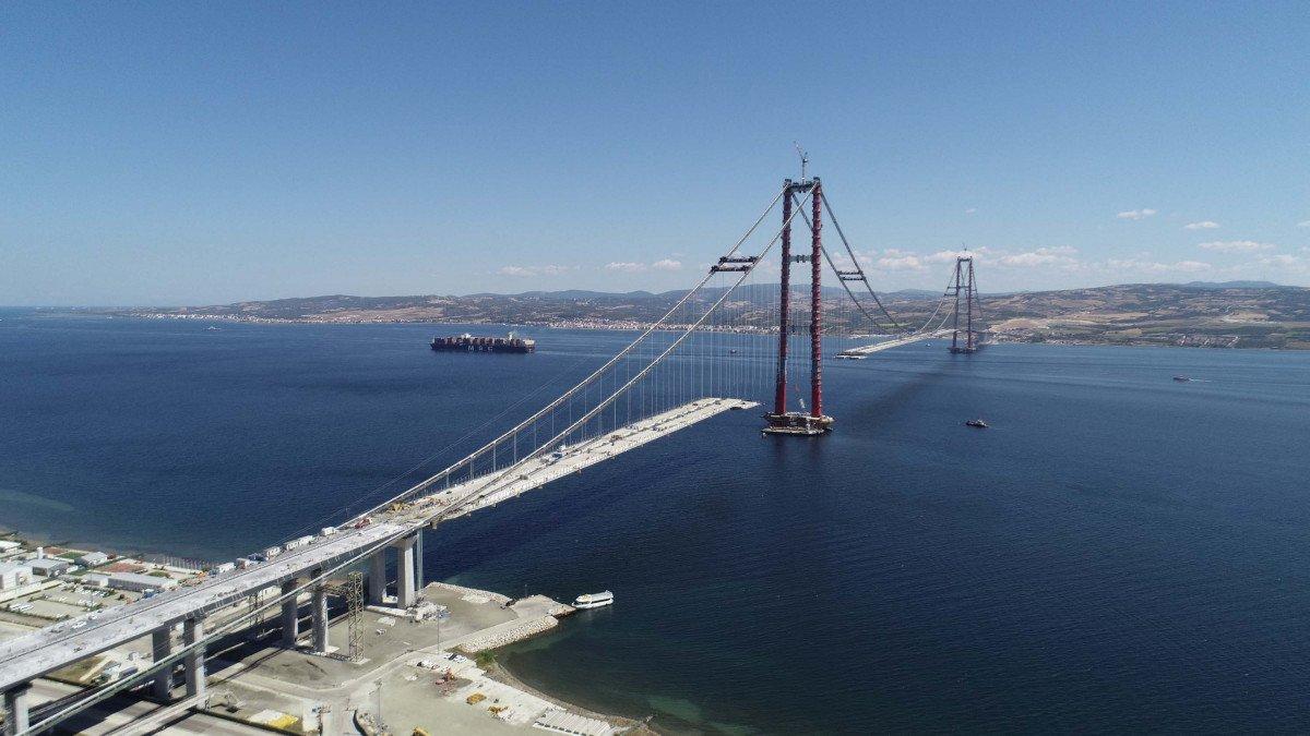 1915 Çanakkale Köprüsü yolunda sona yaklaşıldı