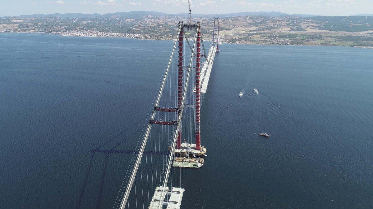 1915 Çanakkale Köprüsü yolunda sona yaklaşıldı