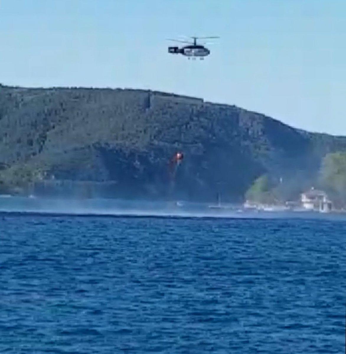 Anadolu Kavağı’nda yangın paniği