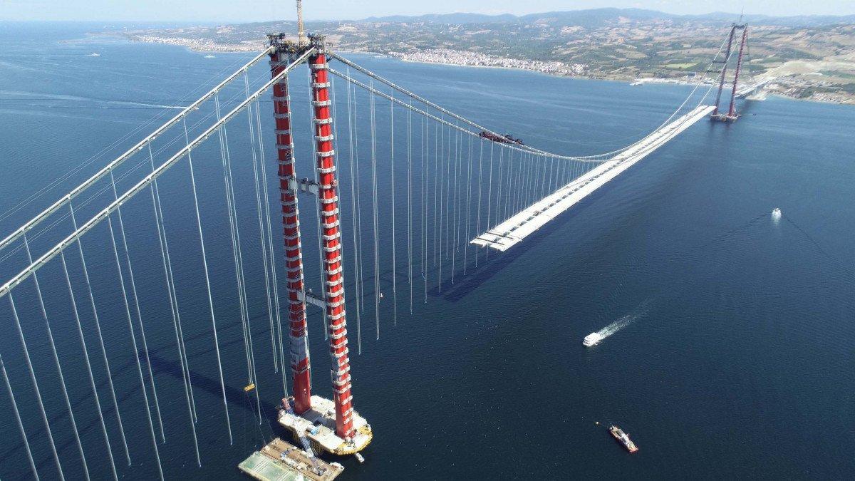 1915 Çanakkale Köprüsü yolunda sona yaklaşıldı