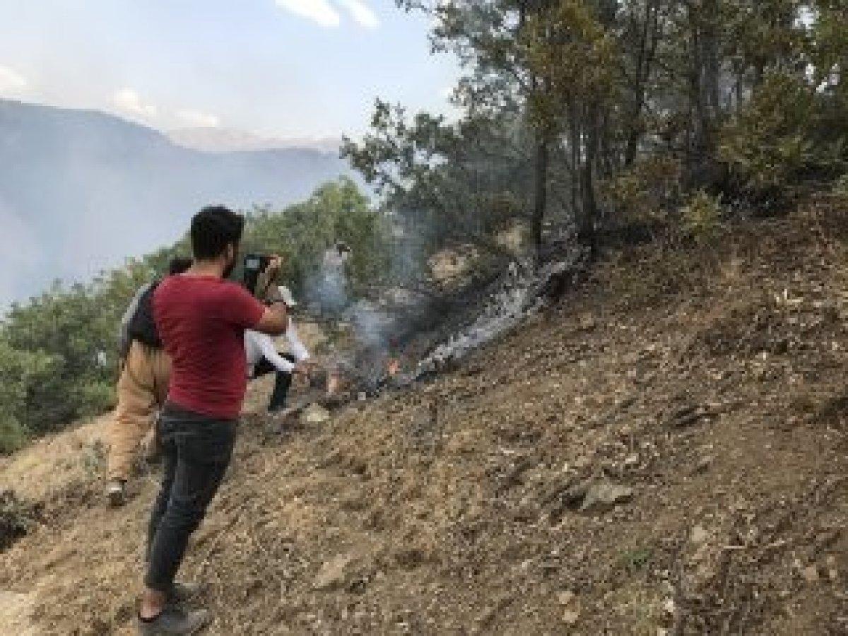 Şemdinli’de orman yangını kontrol altına alındı
